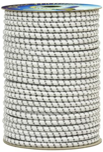 Corderie Italiane 006005087 Treccia elastica bianca 8 mm - 50 mt