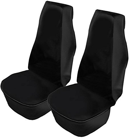 Pro Plus Werkstatt Sitzschoner 2er Set schwarz Airbag geeignet wasserdicht ölbeständig für Auto, Wohnmobil, Transporter, LKW