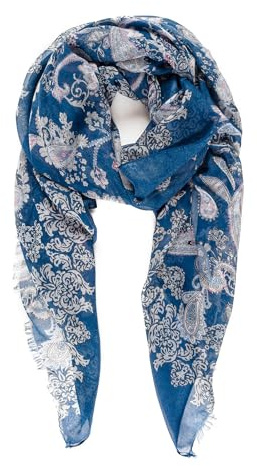 MELIFLUOS DESIGNED IN SPAIN Scarf for Women Lightweight Paisley Fashion for Summer Fall Scarves Shawl Wrap (P081-2)