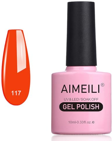 AIMEILI UV LED Gellack ablösbarer Gel Nagellack Gel Polish - Lilium Pumilum (117) 10ml