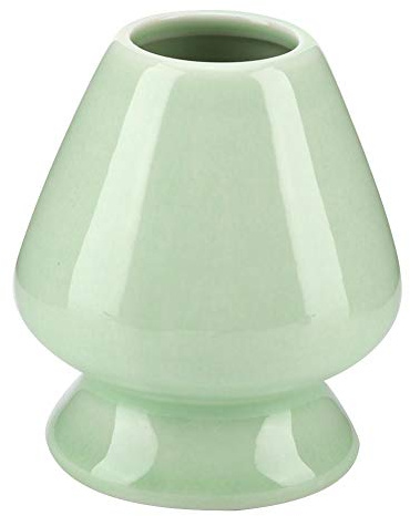1 x Matcha Whisk Ständer aus Keramik für Matcha Chasen für Tee-Zubehör (grün)