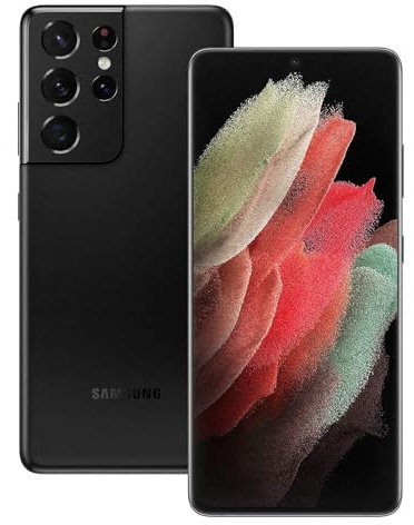Samsung Galaxy S21 Ultra 5G Smartphone SIM Free Android Mobile Phone Phantom Black 128GB, (UK Version)