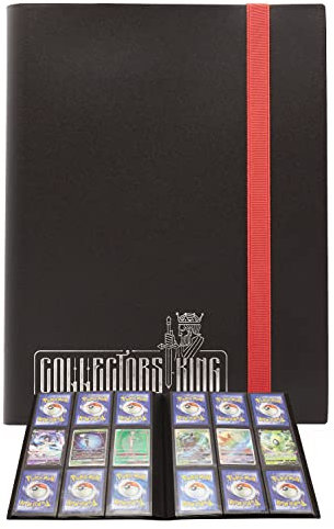Collectors King Raccoglitore Carte Pokemon - Album Compatibile per 360 Card di One Piece Gx Ex Trainer Go, Yugioh, Mtg Magic - 9 Tasche x Pagina da 9.5x7cm