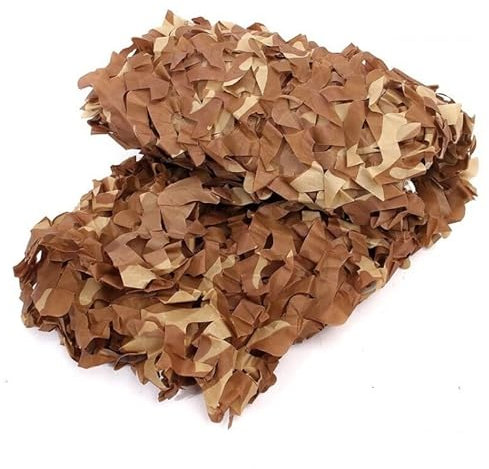 Camo Tarp Camouflage Nets Große Tarnung Netting Militärüberschüssiger Roll zur Jagd auf Sonnenschutz Cover Party Dekoration Ente Blinding Camping Outdoor ( Color : Desert , Size : 4*4m/13*13ft )