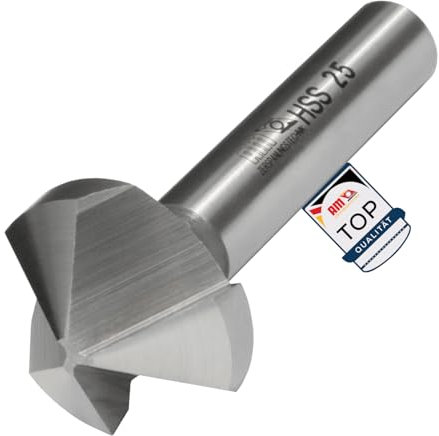 AM-Zerspanungstechnik Svasatore in metallo, 6,3 x 120°, svasatore conico HSS, per sbavatura, 120°, 6,3 mm