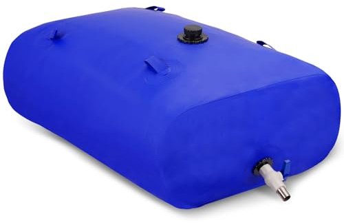 500L/132gal Foldable Water Bladder Storage Container - Large Capacity Soft Water Bag for Drought Resistance, Fire Prevention, and Emergency Water