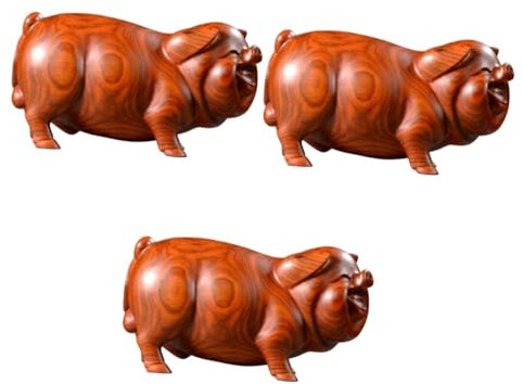 ABOOFAN 3stücke Dekorative Holzfigur Statue Hochwertigem Als Stilvolle Tischdeko Für Und Büro Für Und Familie
