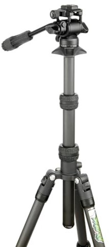 3 Legged Thing Brian Video Carbon Fibre Lightweight Compact Tripod Kit (Darkness Matte Black)