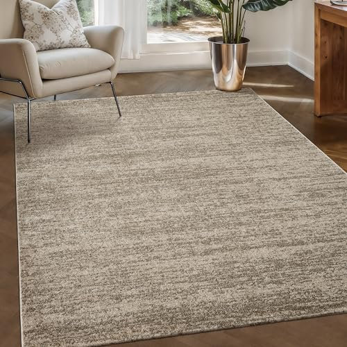 SANAT Oslo Teppich für das Wohnzimmer - Teppich mit modernem Design, Geeignet für Wohnzimmer, Flur, Esszimmer, Schlafzimmer, Küche und Kinderzimmer - Beige, Größe: 120 x 170 cm