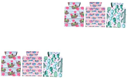 Hoement 6piezas Funda Enfriadora De Neopreno Para Bebidas Suministro De Camping y Senderismo Protector Térmico Para Latas y Botellas Estilo Verano Variedad De Diseños