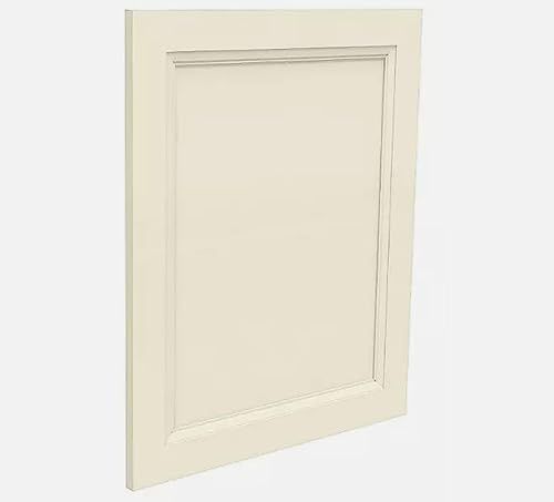 M2 Traders French Shaker Tall Kitchen Cabinet Door (H) 89.6 x (W) 59.7 x (D) 1.8cm - Soft Cream