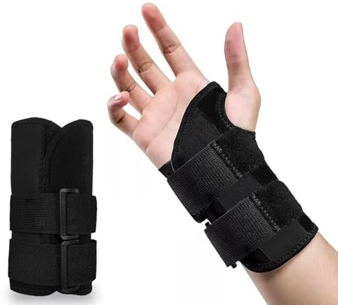 GEMMAHW Wrist Support Brace, Carpal Tunnel Wrist Splint Right Hand, Hand Brace Support for Men Women, Adjustable Wrist Brace for Hand Support (Black)