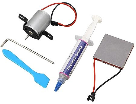 Motor Power Generation Sheet Motor Power Generation Sheet, Motor Power Generation Sheet Set Motor Differential Temperature Generator Kit Fireplace Fan Repair Parts Fits Most