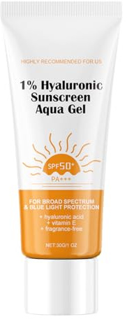 Crema solare, lozione solare SPF 50+, crema isolante per esterni, con acido ialuronico, per viso e corpo, 30 g