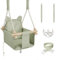 MAMOI® Altalena per bambini, altalena per bambini, in legno, altalena per bambini, altalena per telaio della porta, altalena per bambini a partire da 1 anno per la cameretta dei bambini