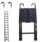 Escalera telescópica de aluminio de 3,8 m con gancho, portátil, extensible para el hogar, oficina, escaleras, ático, garaje y jardín, capacidad de carga de 150 kg, ideal para proyectos de bricolaje y