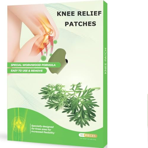 40Pcs Knee Patch - Plaster for Knee Support & Muscle Pain - Maximum Strength for a Temporary Relief - Adhesive Heat Patches Made with Natural Herbs for Wellness