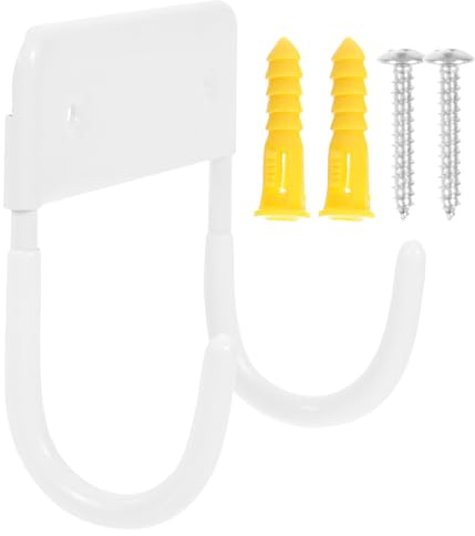 PENIKOKO Support Mural Blanc pour Planche à Repasser et Fer à Repasser Crochet Suspendu Robuste Compatible Plupart des Modèles Montage Mural Pratique pour Rangement Maison Espace