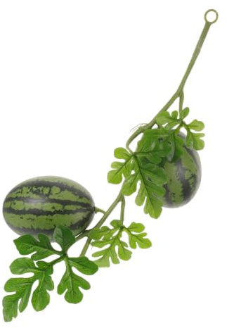 BETOOKY Simulerad Vattenmelon med Flexibel Vinranka Färgstark Underhållsfri Konstfrukt för Festlig Bordsdekoration och Inomhus Hängande