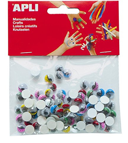 100 OCCHI COLORATI MOBILI ADESIVI 13265