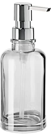 Oggi Redondo Cristal Cartucho de loción dispensador de jabón para Cocina o Bath-Clear