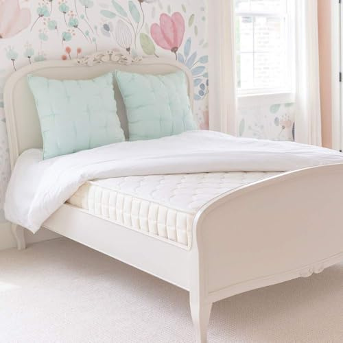 Naturepedic Verse Organic Kids Mattress - Twin XL Firm Mattress with Encased Coil Layers - Quilted Sides