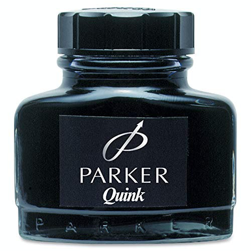 Parker S0037460 Tinte Quink, Glas, 57 ml, schwarz