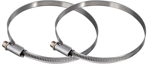 Xavax 2er Set Schlauchschellen mit Schneckenantrieb, Spannbereich 90 - 110 mm, Bandbreite 9 mm