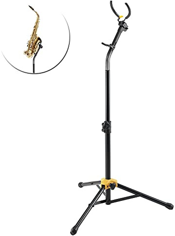 Hercules Stands DS730B Tall Alto/Tenor Saxophone Stand with Auto Grip System