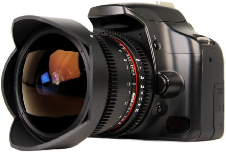 Bower Sly8vd Ultra-Large numérique 8 mm T3.8 Fisheye Cine Objectif
