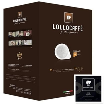 LOLLO CAFFE' CIALDE IN CARTA ESE 44MM MISCELA NERA MOKONA/TAZZONA COMPATIBILI (150)