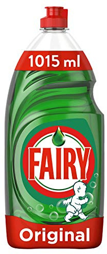 Fairy original spülmittel green mit liftaction. kein einweichen, kein fett, kein getue und zart auf der haut, 1015 ml