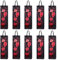 10 gift bags bottle bags for wine prosecco and champagne 15.75 x 4.72 x 3.54 inch - 40 x 12 x 9 cm - Grapevines red - red wine