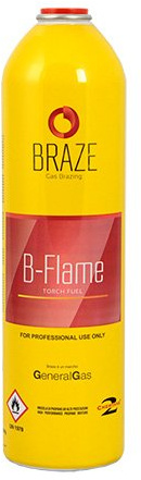 Bouteille jetable à usage unique gaz B-flame pour chalumeau brasage fort 3000 °