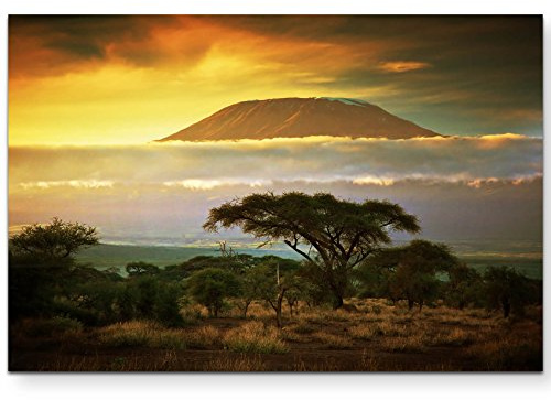 Leinwandbilder | Bilder Leinwand 120x80cm Landschaft Kilimanjaro in Afrika