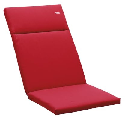 Sieger 5530 4914 KT Stapelsessel-Auflage hoch, 100% Dralon/Polyacryl, ca. 107 x 49 x 4 cm, rot