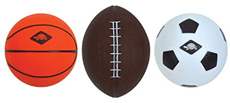 Schildkröt Set de Mini Pelotas 3 en 1, Un Producto - 3 Pelotas - Mucha Acción, Gran Entrenamiento para la Coordinación y el Aprendizaje de Técnicas de Lanzamiento y Captura, 970165