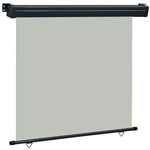 Benkeg Toldo Lateral De Balcón Gris 170 x 250 cm, Toldo Terraza, Jardín, Balcon, Toldo De Exterior Toldo De Patio Toldo Impermeable Toldo Vertical De Balcón, Resistente A Los Rayos UV Y Al Agua
