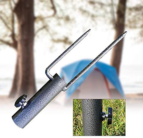 URFEDA Sonnenschirmhalter, Schirmständer Sonnenschirm Regenschirm Basis, Stabil Rasendorn Gartenschirm Outdoor Garten Spike Sonnenschirmdorn für Sonnenschirm Regenschirm,35mm Stockgrößen Durchmesser