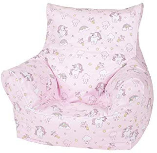 Knorrtoys 68254 Kindersitzsack-Rainbow Unicorn, Rosa