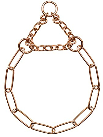Sprenger Hundehalskette mit Durchzugskette 3mm I CUROGAN Hundehalsband für langhaar Hunderassen bis 55 kg (64 cm)