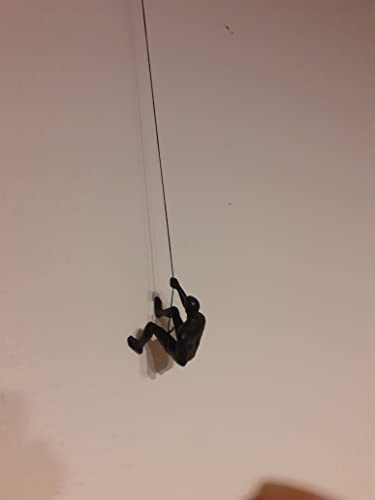 Wand Deko Bergsteiger Kletterfigur Wand Skulptur