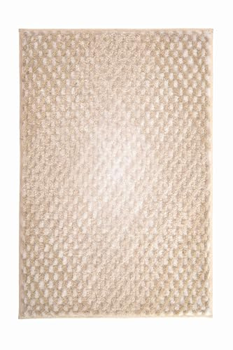 Kleine Wolke Badteppich Cory, Farbe: Pearl, Material: 100 % Polyester, Größe: 60x100 cm