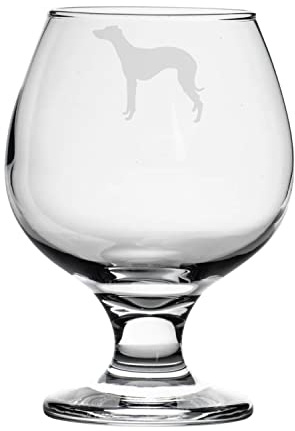 Personalised Whippet Engraved Brandy Snifter Glass, Dog Gift for Women, Gift for Men