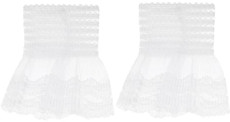 PACKOVE 1 Paar Manschetten Weiße Ärmel Spitzen-Ärmelmanschetten Handgelenksmanschette Für Hochzeit Lagen-Spitzenmanschette Fake-Spitzen-Manschette