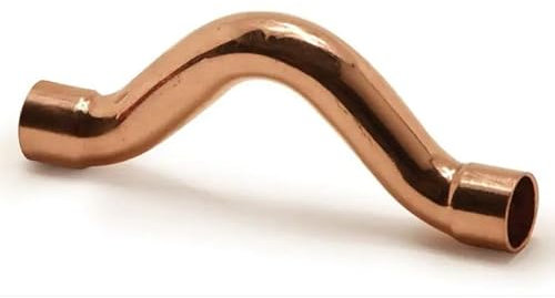 BESCO Überspringbogen aus Kupfer - Pressfitting Kupfer Hochdruckfest - Lötfitting Kupfermuffen Resistent Gegen Hohe Temperaturen - DVGW geprüft - 15mm (Obejście 2k 15)