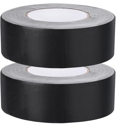 PATIKIL 2 x 50' Deck Balkenband, 2er Pack 0,7 mm dickes wasserdichtes Butylband, selbstklebendes Zip-System-Flashing-Band für Holzbalken und Träger, schwarz