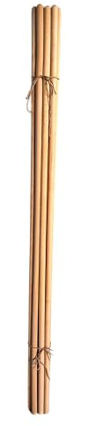 pokm toolsmarket - Besenstiel Holz Ersatzstiel, 150 cm, Holzstiel aus Buchenholz, Gerätestiel Ø22 mm, Holzstiele für Gartengeräte, Gartenhacken, EU-Produktion - 10 stk.