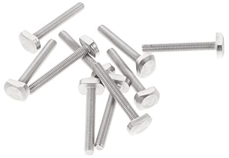SEWOART 10pcs M6x45 Woodworking t Slot Bolts Stainless Steel Drop-in Sliding t Bolts for Clamp