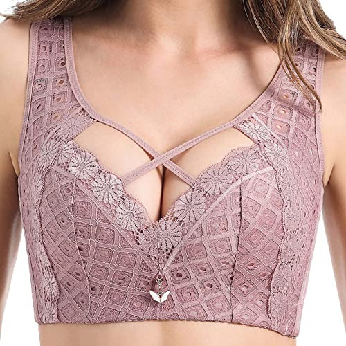 Generico Coppe Adesive Reggiseno Invisibile Senza Spalline Reggiseno a Coppa Intera Senza Anello in Acciaio Grande Reggiseno restringente Sottile Reggiseno Reggiseni Invisibili Fascia (C, XXL)